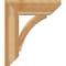 Ekena Millwork Thorton Slat Rough Sawn Bracket w/ Offset Brace, Western Red Cedar, 8"W x 24"D x 28"H BKT0806X24X28THR06RWR - alternate 2
